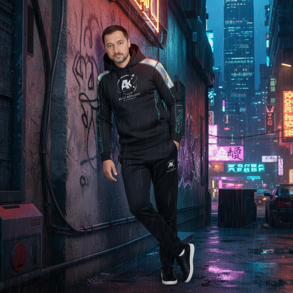 Auteur testant le Quantum Hoodie