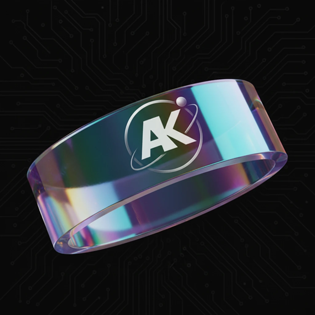 Manchette Phase en Acrylique Irisé