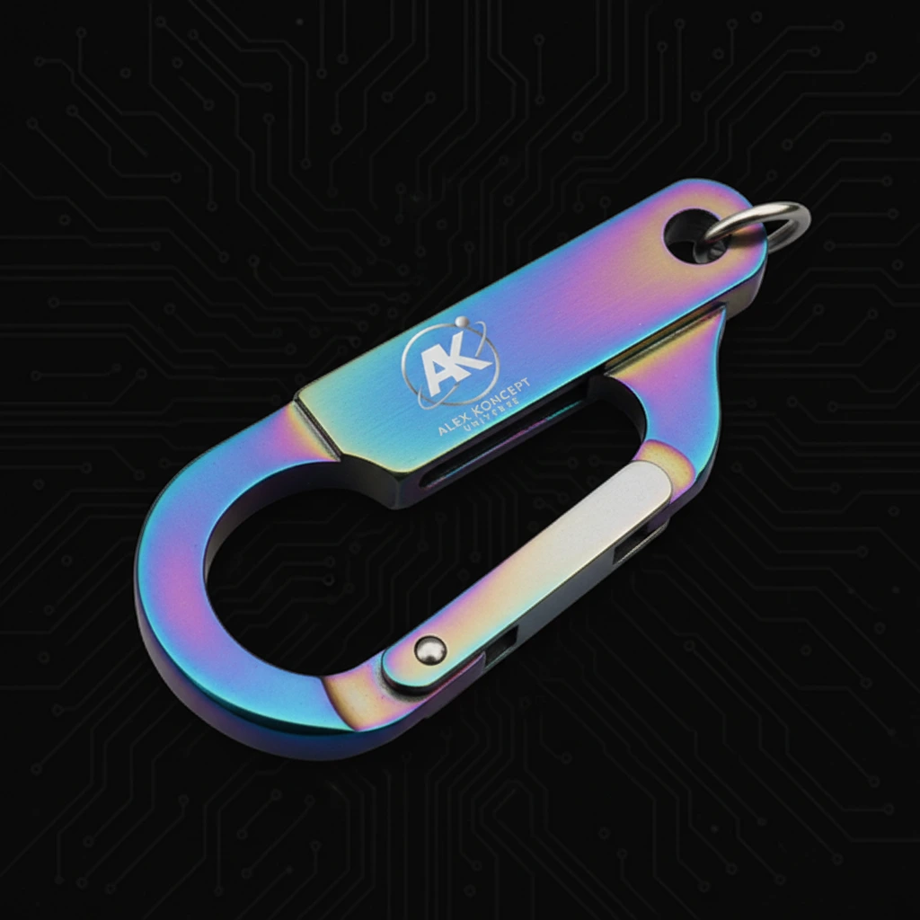 Mousqueton Anchor en Titane Anodisé