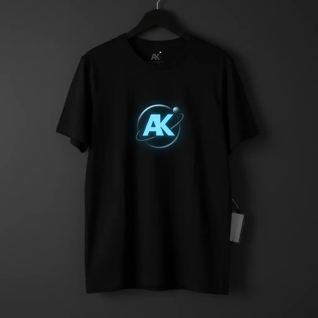 T-shirt Pulse à Motif Électroluminescent